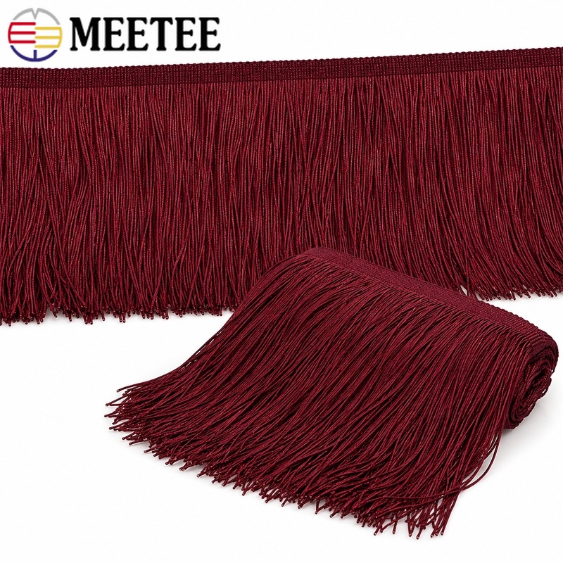 Fringe Ribbon Sewing - 5/10 ярдов, 10-30 см, красная бахрома