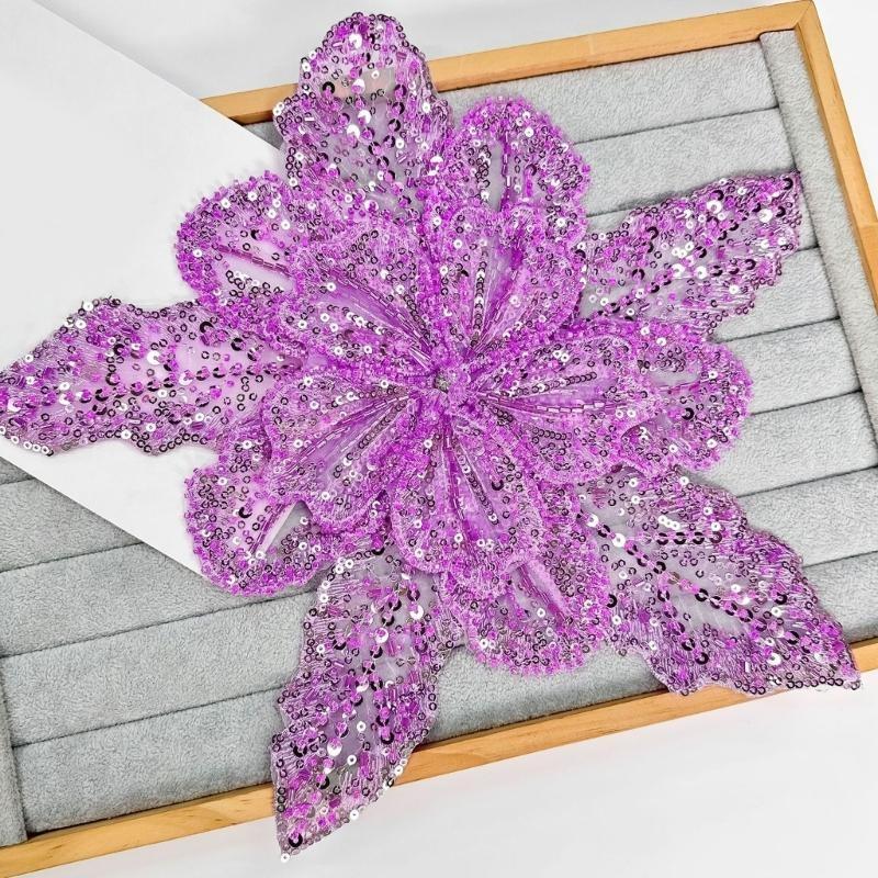 Applique Patch Flower - 39BD отделка с цветочной аппликацией и