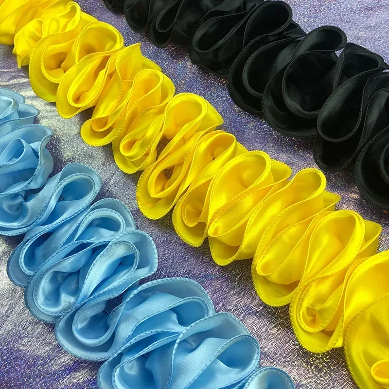 Fringe Ribbon Sewing - 5 ярдов плиссированная отделка с рюшами,