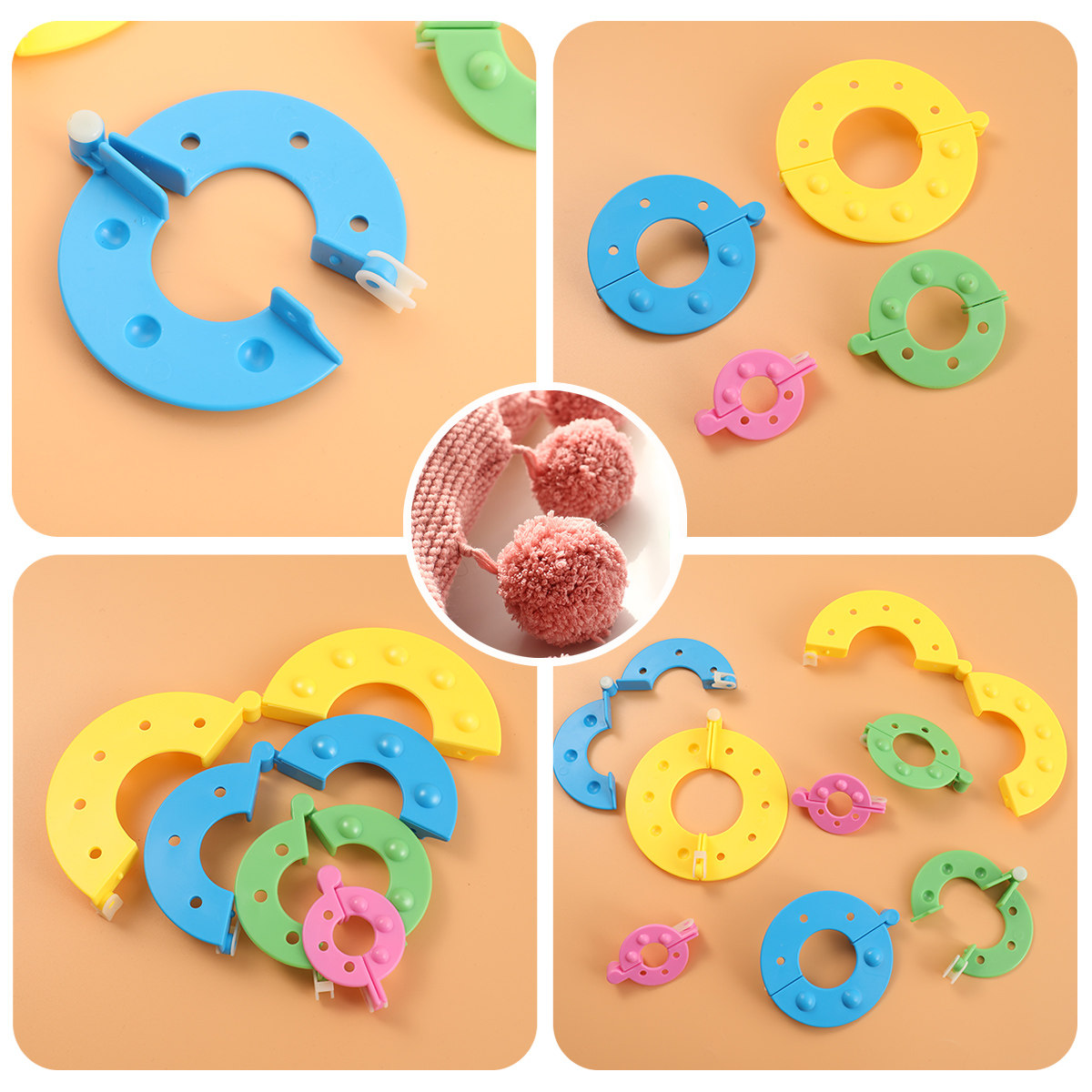 Набор из 8 инструментов для из – обзор и цена Pom Pom Maker Tool