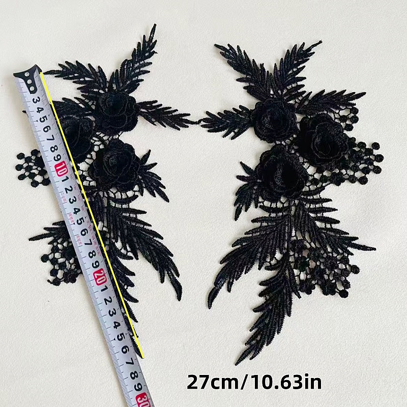 2 штуки/1 пара: вышитые кружев – обзор и цена Applique Patch Flower