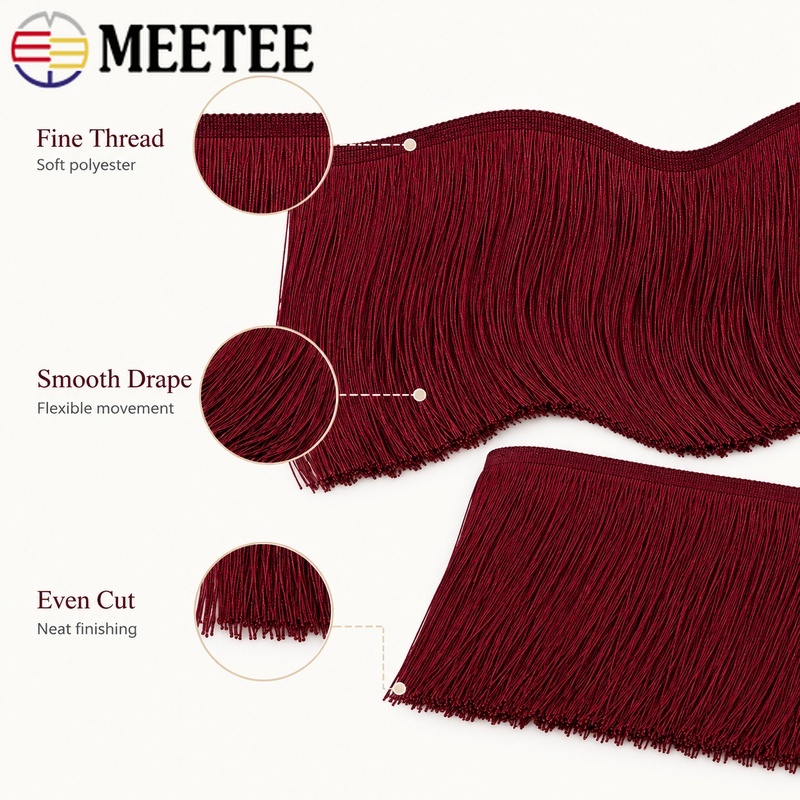 5/10 ярдов, 10-30 см, красная  – обзор и цена Fringe Ribbon Sewing