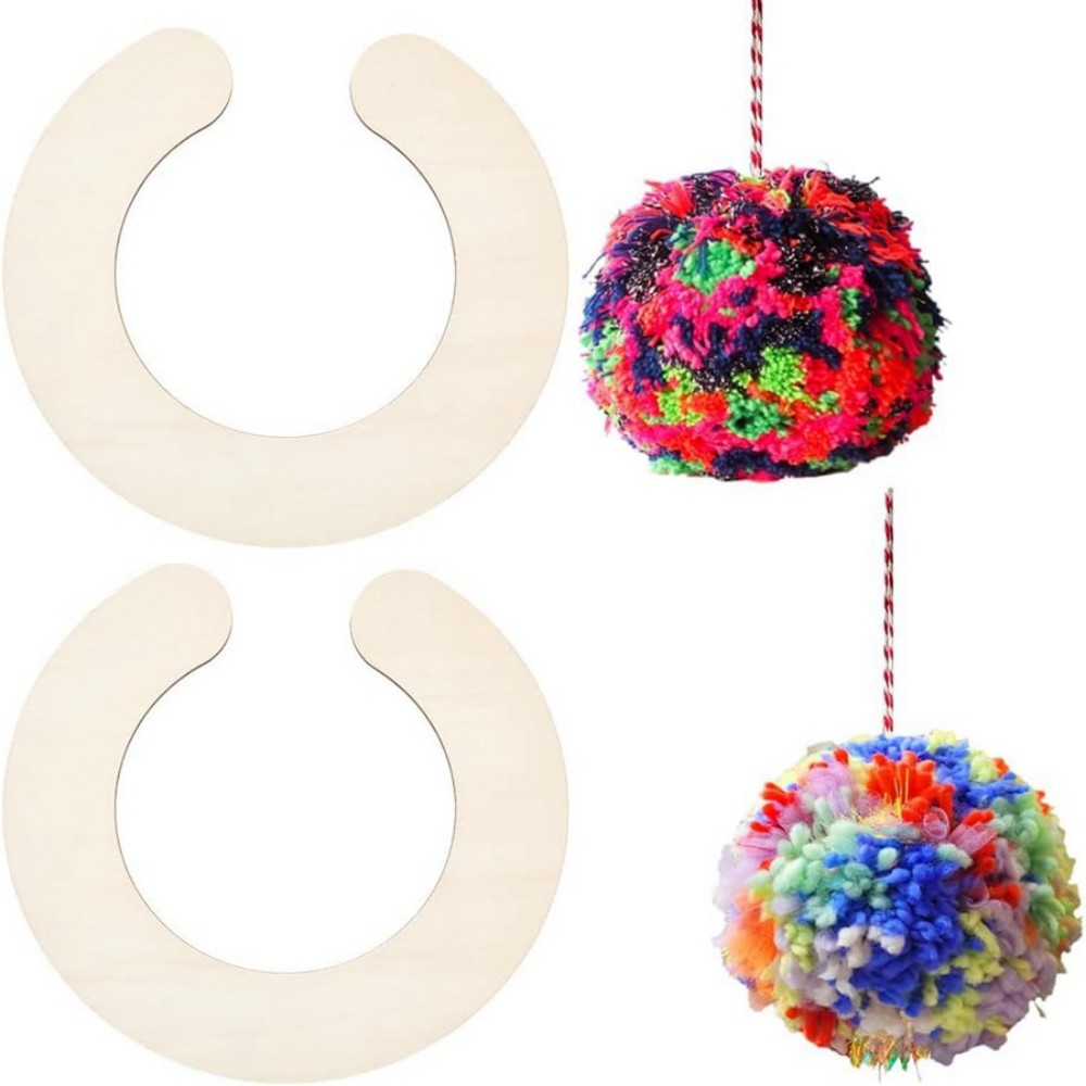 Набор из 2 деревянных помпонов – обзор и цена Pom Pom Maker Tool