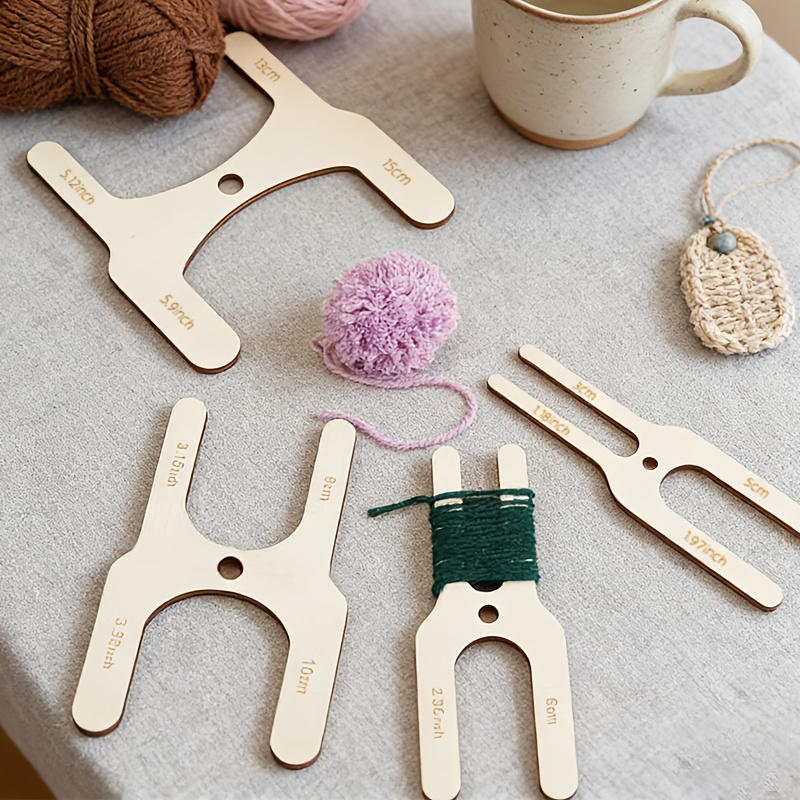 Набор из 4 деревянных инструме – обзор и цена Pom Pom Maker Tool