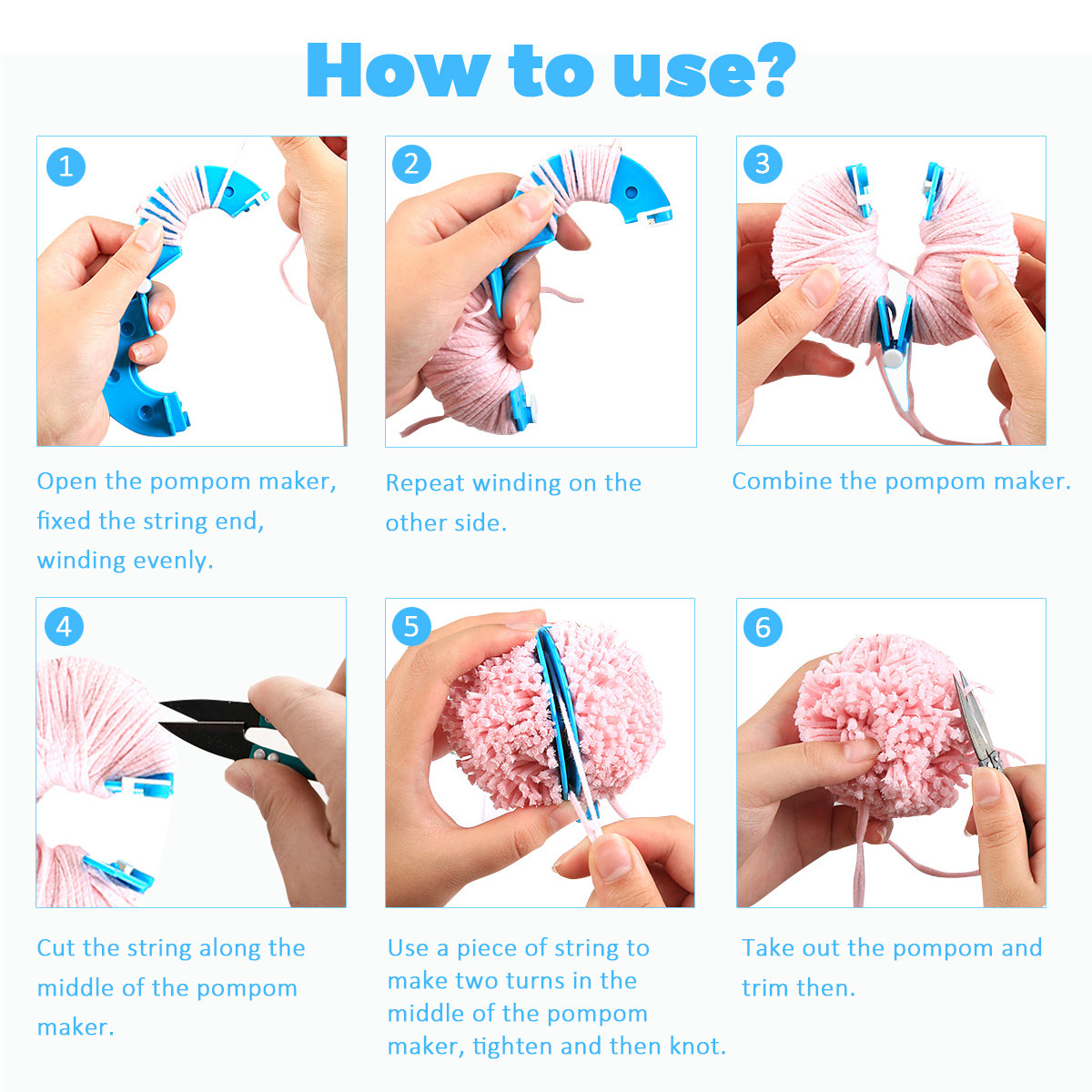 8 шт. машинок для изготовления – обзор и цена Pom Pom Maker Tool